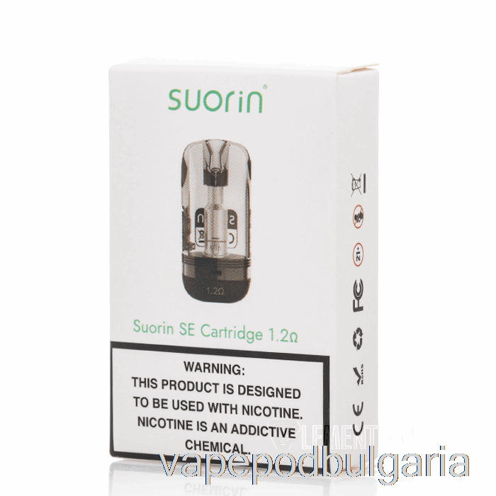 Vape 10000 Дръпки Suorin Se Replacement Pods 1.2ohm Pods